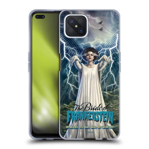 Universal Monsters The Bride Of Frankenstein But Can She Love? Soft Gel Case for OPPO Reno4 Z 5G