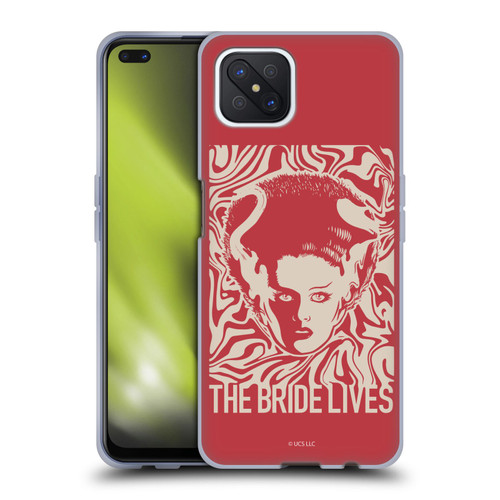 Universal Monsters The Bride Of Frankenstein The Bride Lives Soft Gel Case for OPPO Reno4 Z 5G