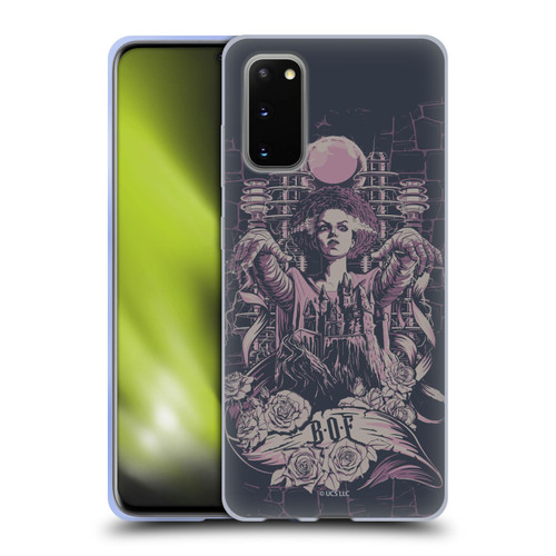 Universal Monsters The Bride Of Frankenstein B.O.F Soft Gel Case for Samsung Galaxy S20 / S20 5G