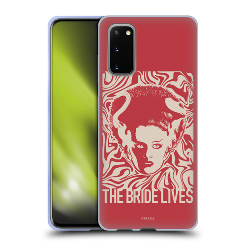 Universal Monsters The Bride Of Frankenstein The Bride Lives Soft Gel Case for Samsung Galaxy S20 / S20 5G