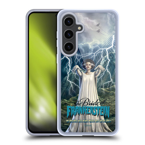 Universal Monsters The Bride Of Frankenstein But Can She Love? Soft Gel Case for Samsung Galaxy S24+ 5G