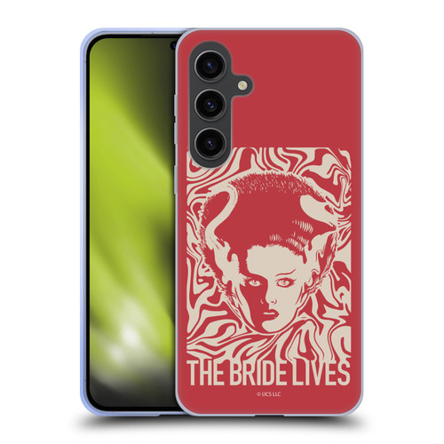 Universal Monsters The Bride Of Frankenstein The Bride Lives Soft Gel Case for Samsung Galaxy S24+ 5G
