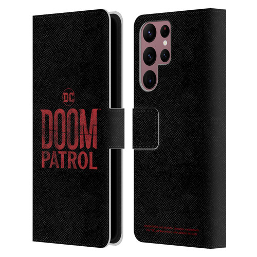 Doom Patrol Graphics Logo Leather Book Wallet Case Cover For Samsung Galaxy S22 Ultra 5G