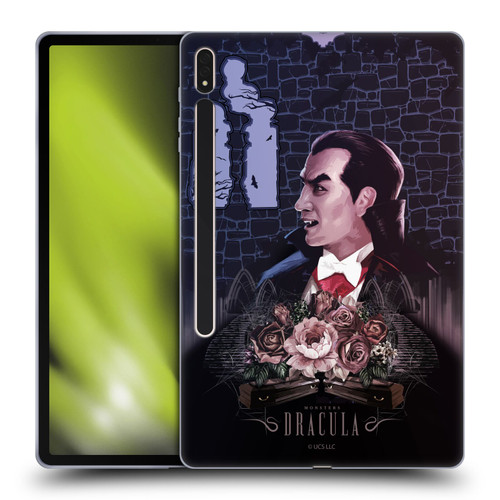 Universal Monsters Dracula Key Art Soft Gel Case for Samsung Galaxy Tab S8 Plus