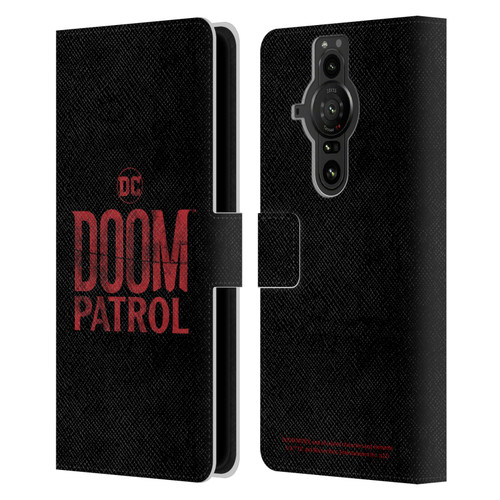 Doom Patrol Graphics Logo Leather Book Wallet Case Cover For Sony Xperia Pro-I