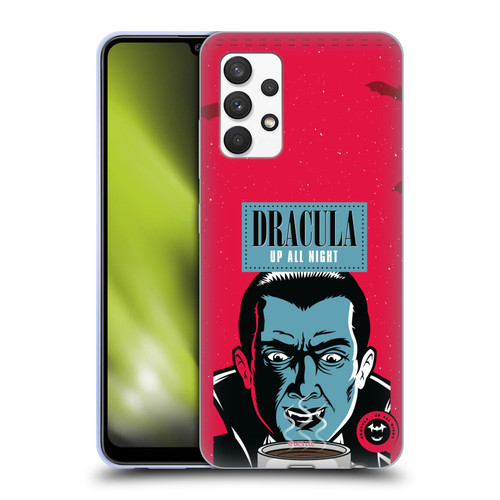 Universal Monsters Dracula Up All Night Soft Gel Case for Samsung Galaxy A32 (2021)