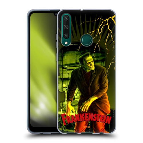 Universal Monsters Frankenstein Yellow Soft Gel Case for Huawei Y6p