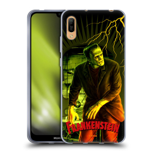 Universal Monsters Frankenstein Yellow Soft Gel Case for Huawei Y6 Pro (2019)