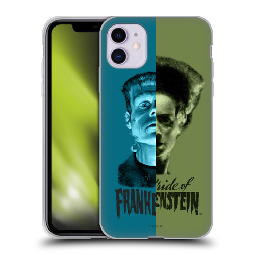 Universal Monsters Frankenstein Half Soft Gel Case for Apple iPhone 11