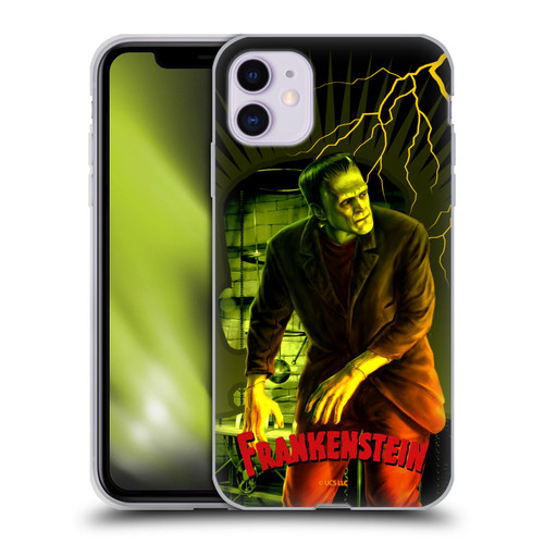 Universal Monsters Frankenstein Yellow Soft Gel Case for Apple iPhone 11