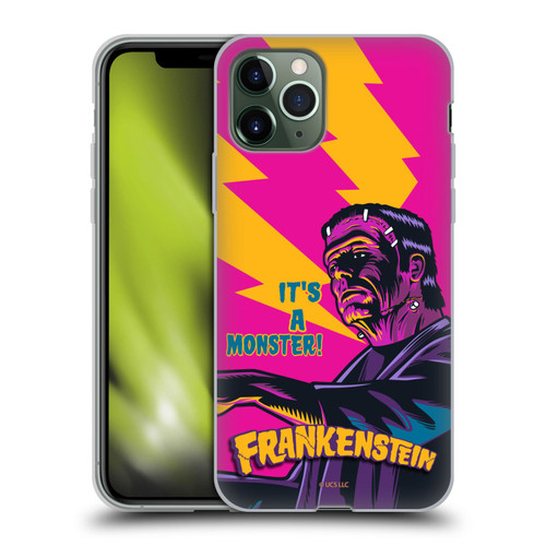 Universal Monsters Frankenstein It's A Monster Soft Gel Case for Apple iPhone 11 Pro
