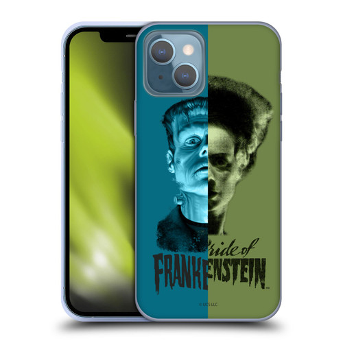 Universal Monsters Frankenstein Half Soft Gel Case for Apple iPhone 13
