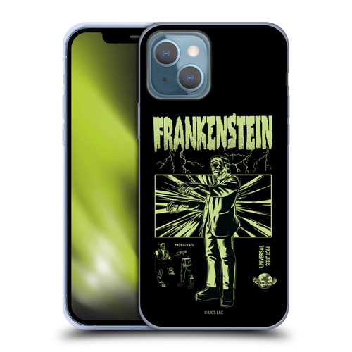 Universal Monsters Frankenstein Lightning Soft Gel Case for Apple iPhone 13