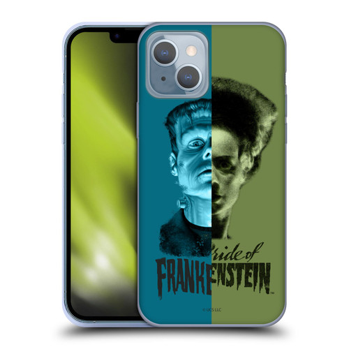 Universal Monsters Frankenstein Half Soft Gel Case for Apple iPhone 14