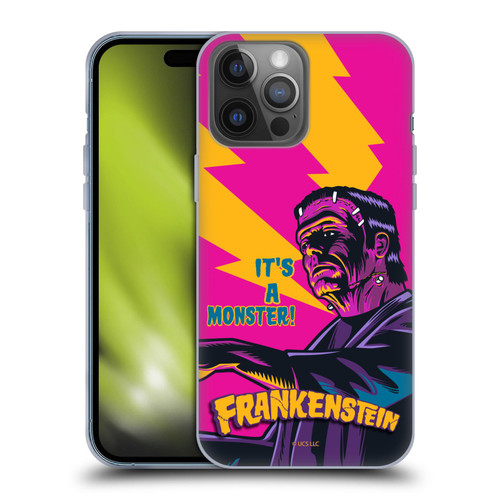 Universal Monsters Frankenstein It's A Monster Soft Gel Case for Apple iPhone 14 Pro Max