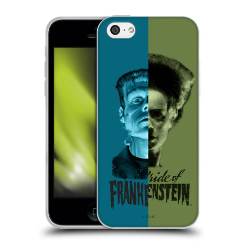 Universal Monsters Frankenstein Half Soft Gel Case for Apple iPhone 5c