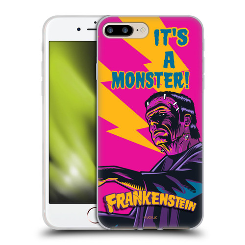 Universal Monsters Frankenstein It's A Monster Soft Gel Case for Apple iPhone 7 Plus / iPhone 8 Plus