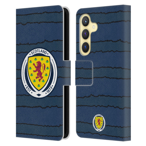 Scotland National Football Team Kits 2019-2021 Home Leather Book Wallet Case Cover For Samsung Galaxy S24 5G