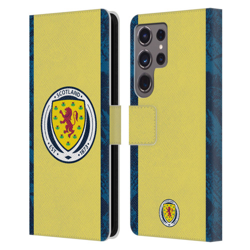 Scotland National Football Team Kits 2020 Home Goalkeeper Leather Book Wallet Case Cover For Samsung Galaxy S24 Ultra 5G