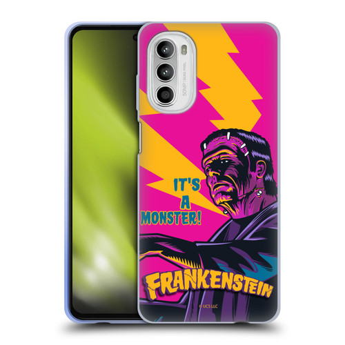 Universal Monsters Frankenstein It's A Monster Soft Gel Case for Motorola Moto G52