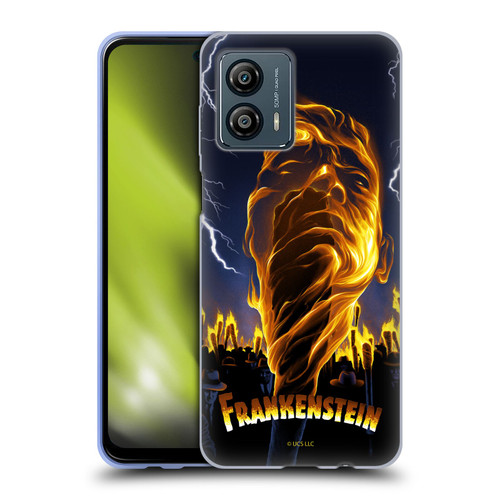 Universal Monsters Frankenstein Flame Soft Gel Case for Motorola Moto G53 5G
