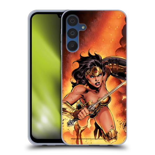 Wonder Woman DC Comics Comic Book Cover Justice League #4 2018 Soft Gel Case for Samsung Galaxy A15