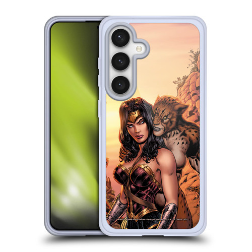 Wonder Woman DC Comics Comic Book Cover Rebirth #3 Cheetah Soft Gel Case for Samsung Galaxy S24 5G