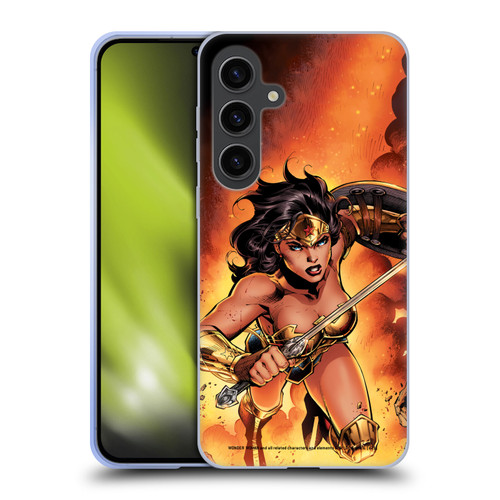 Wonder Woman DC Comics Comic Book Cover Justice League #4 2018 Soft Gel Case for Samsung Galaxy S24+ 5G