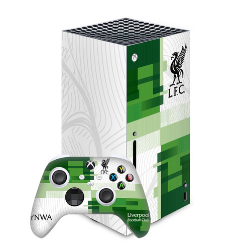 Liverpool Football Club 2023/24 Away Kit Vinyl Sticker Skin Decal Cover for Microsoft Series X Console & Controller