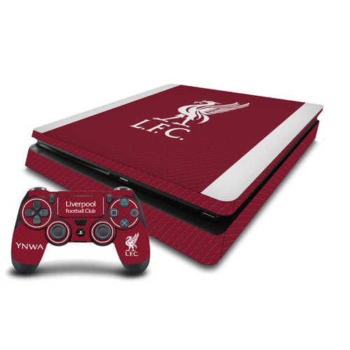 Liverpool Football Club 2023/24 Home Kit Vinyl Sticker Skin Decal Cover for Sony PS4 Slim Console & Controller