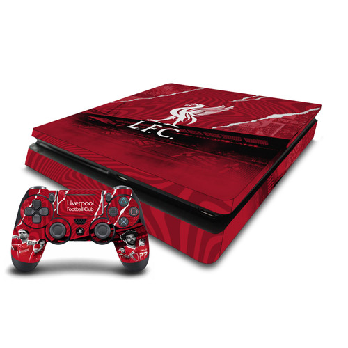 Liverpool Football Club 2023/24 Players Vinyl Sticker Skin Decal Cover for Sony PS4 Slim Console & Controller