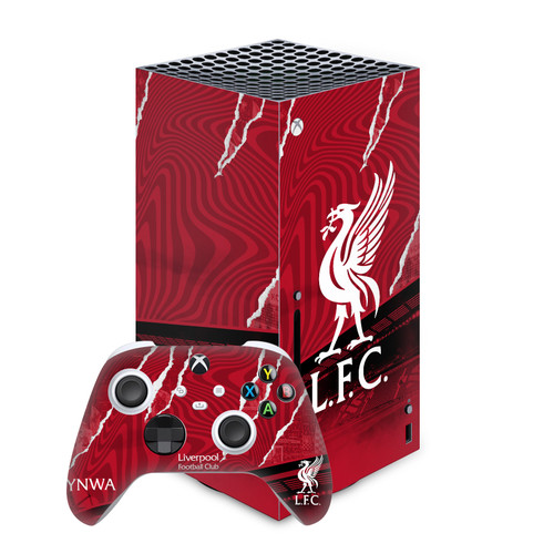 Liverpool Football Club 2023/24 Logo Stadium Vinyl Sticker Skin Decal Cover for Microsoft Series X Console & Controller