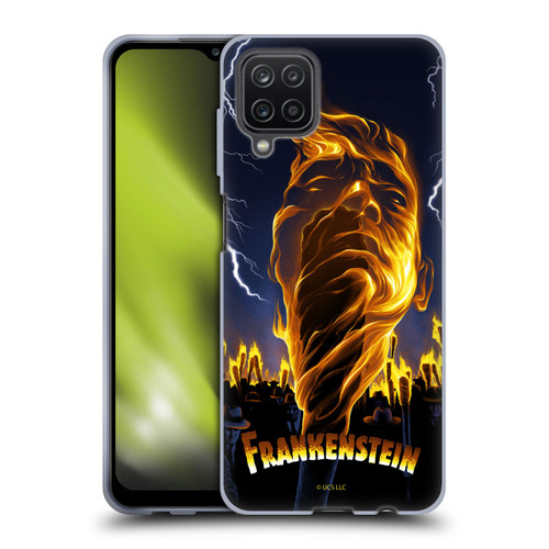 Universal Monsters Frankenstein Flame Soft Gel Case for Samsung Galaxy A12 (2020)