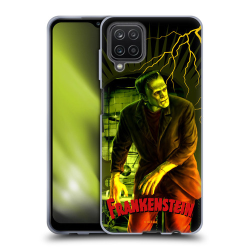 Universal Monsters Frankenstein Yellow Soft Gel Case for Samsung Galaxy A12 (2020)