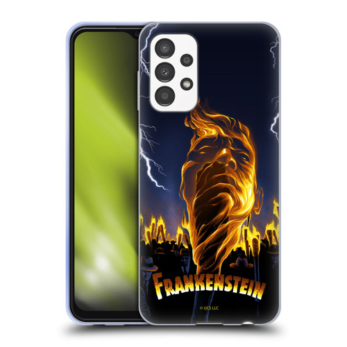 Universal Monsters Frankenstein Flame Soft Gel Case for Samsung Galaxy A13 (2022)