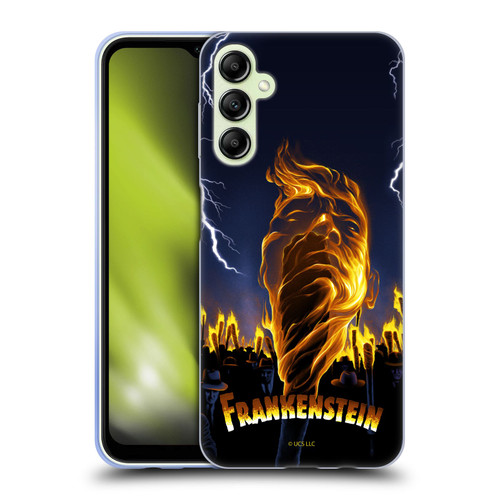 Universal Monsters Frankenstein Flame Soft Gel Case for Samsung Galaxy A14 5G