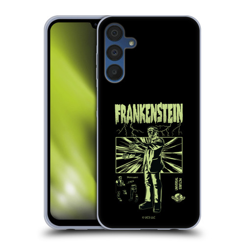Universal Monsters Frankenstein Lightning Soft Gel Case for Samsung Galaxy A15