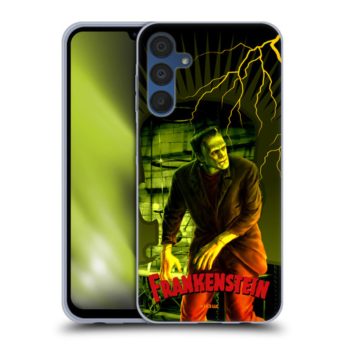 Universal Monsters Frankenstein Yellow Soft Gel Case for Samsung Galaxy A15