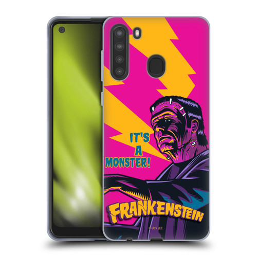 Universal Monsters Frankenstein It's A Monster Soft Gel Case for Samsung Galaxy A21 (2020)