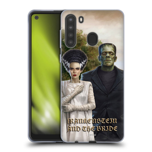 Universal Monsters Frankenstein Photo Soft Gel Case for Samsung Galaxy A21 (2020)