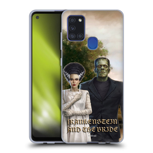 Universal Monsters Frankenstein Photo Soft Gel Case for Samsung Galaxy A21s (2020)
