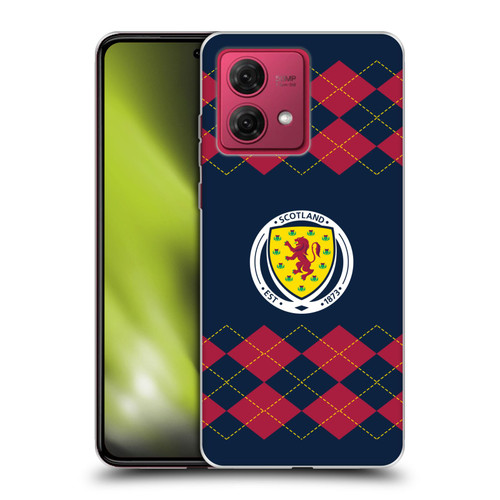Scotland National Football Team Logo 2 Argyle Soft Gel Case for Motorola Moto G84 5G