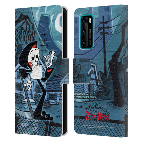 The Grim Adventures of Billy & Mandy Graphics Grim Leather Book Wallet Case Cover For Huawei P40 5G