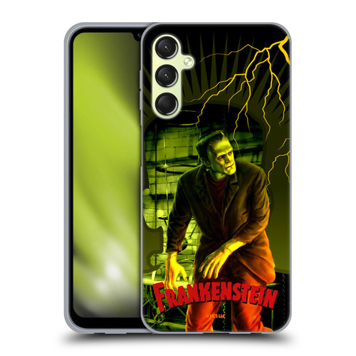 Universal Monsters Frankenstein Yellow Soft Gel Case for Samsung Galaxy A24 4G / Galaxy M34 5G