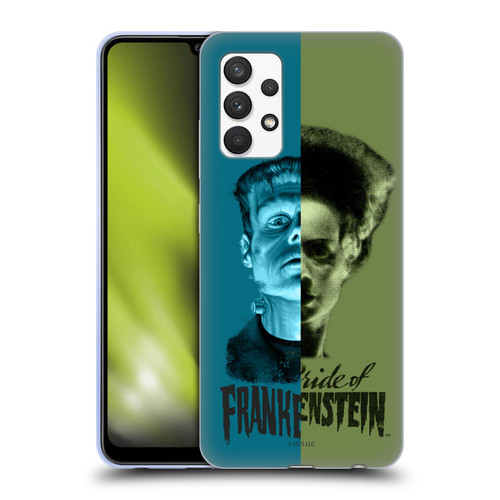 Universal Monsters Frankenstein Half Soft Gel Case for Samsung Galaxy A32 (2021)