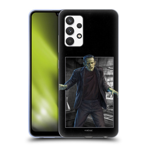 Universal Monsters Frankenstein Frame Soft Gel Case for Samsung Galaxy A32 (2021)