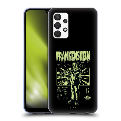 Universal Monsters Frankenstein Lightning Soft Gel Case for Samsung Galaxy A32 (2021)