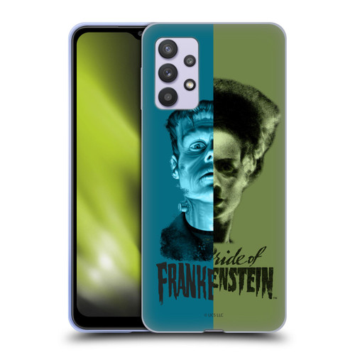 Universal Monsters Frankenstein Half Soft Gel Case for Samsung Galaxy A32 5G / M32 5G (2021)
