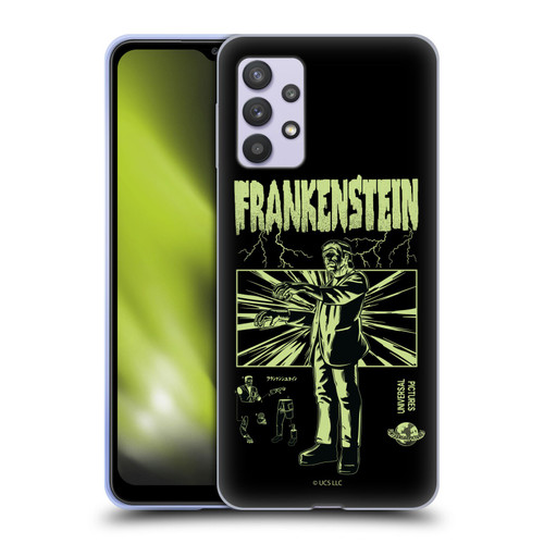 Universal Monsters Frankenstein Lightning Soft Gel Case for Samsung Galaxy A32 5G / M32 5G (2021)