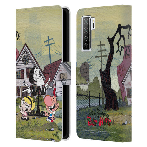 The Grim Adventures of Billy & Mandy Graphics Poster Leather Book Wallet Case Cover For Huawei Nova 7 SE/P40 Lite 5G
